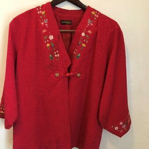 Vintage Red Chinese Jacket